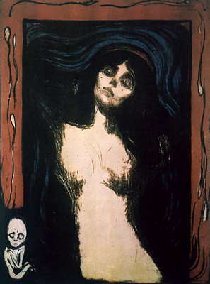 Э. Мунк. Мадонна. Цветная литография. 1895-1902.